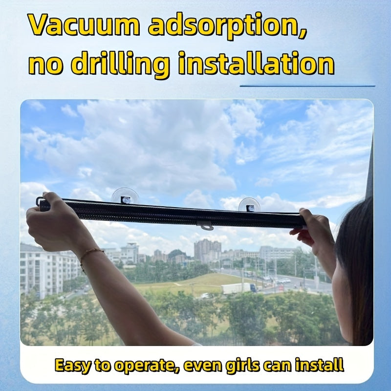 Automatic Retractable Roller Blinds For Car Bedrooms Kitchen Office Easy to Use