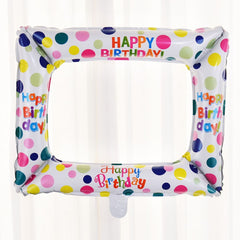 Happy Birthday Balloon Photo Frame - Party Decor Supplies