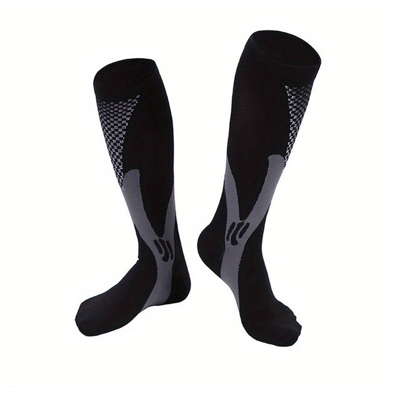 15-30 MmHg Striped Compression Socks for Nurses & Sports