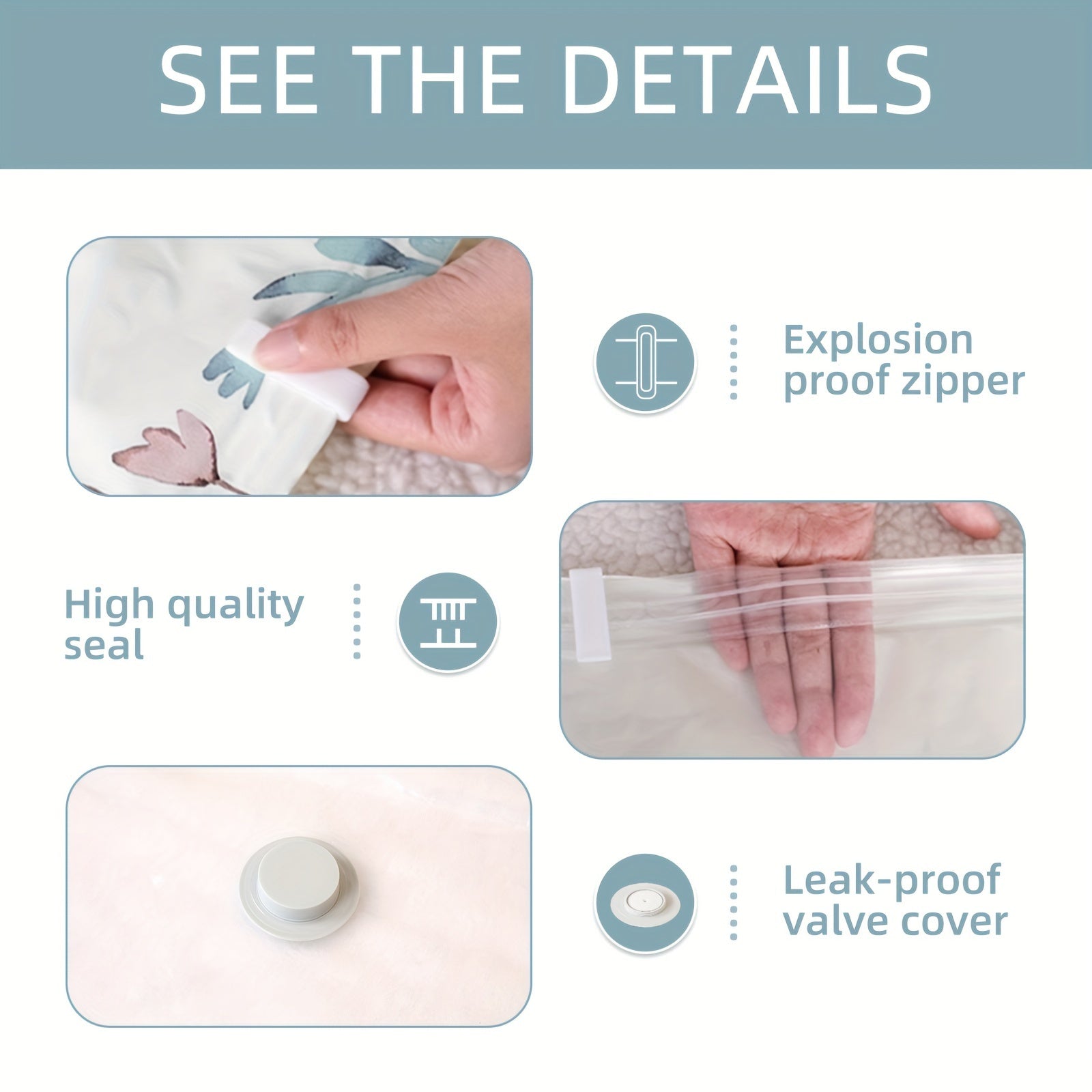 Vacuum Compression Storage Bags Sealed Moving Bags For Clothes Blankets Shirts