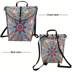 Vintage Ethnic Style Backpack Retro Bohemian Travel Daypack