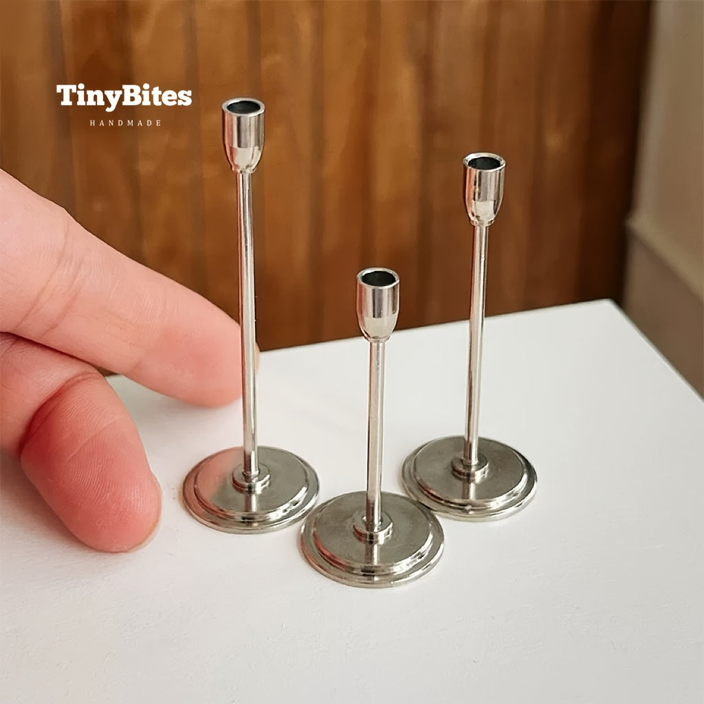 1:6 Dollhouse Candle Holder Non-Lit Dinner Prop Model