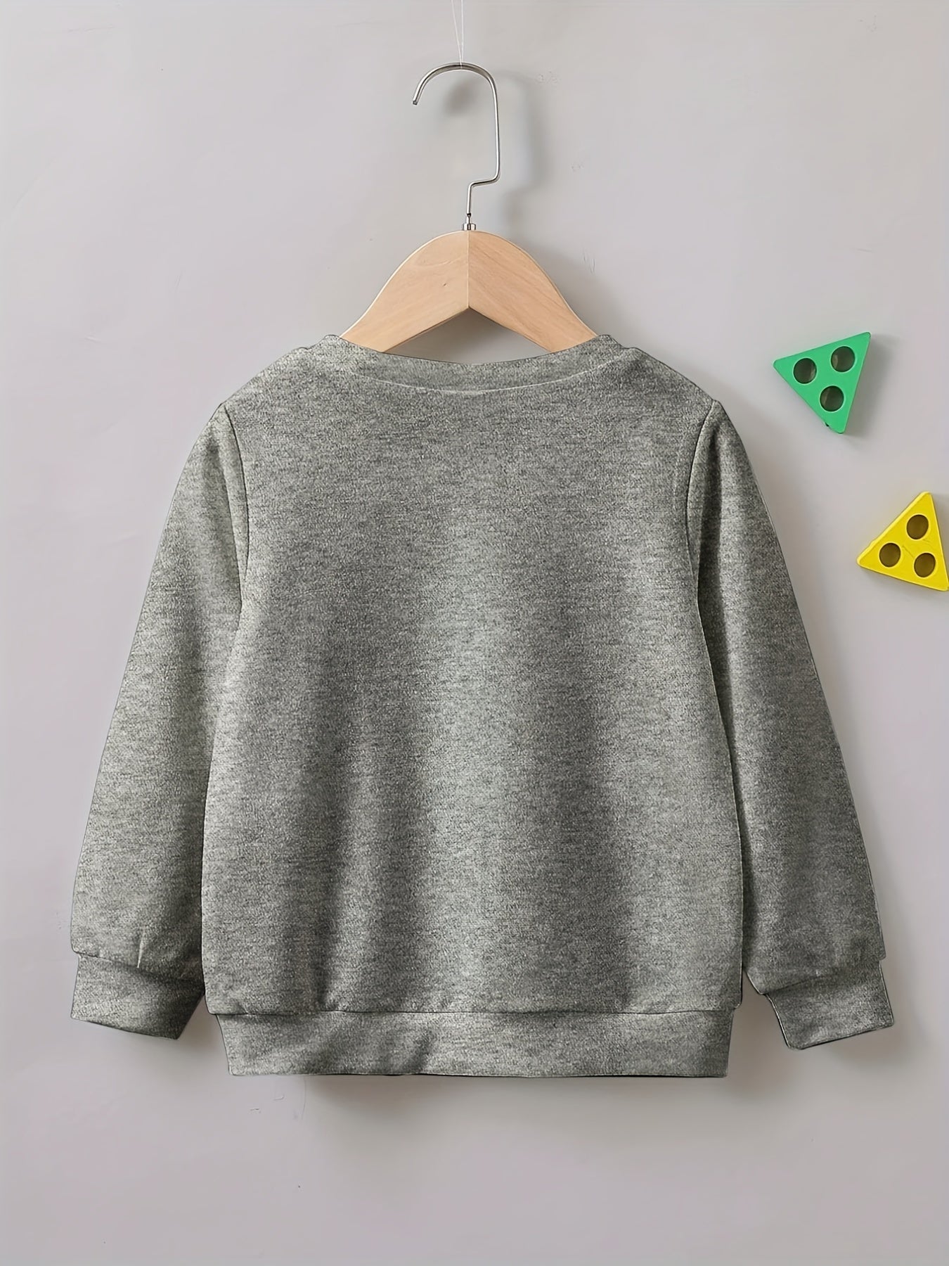 Cartoon Boy Print Boys Casual Pullover Sweatshirt