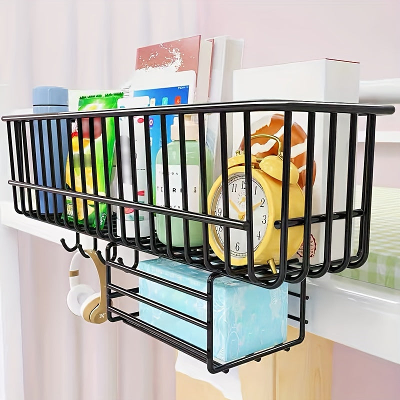 Bedside Storage Rack Hanging Basket Dorm Room Organizer