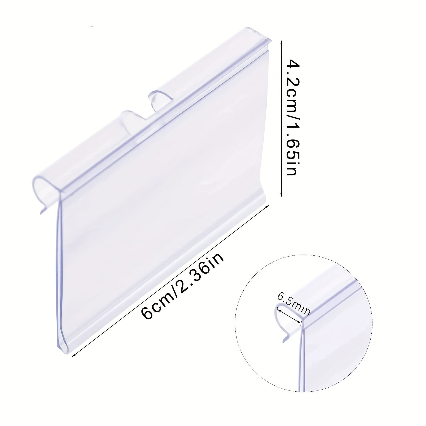 50pcs Plastic Label Clip Basket Labels Holder 50pcs Label Insert Incl
