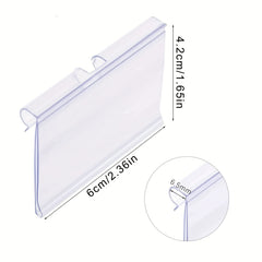 50pcs Plastic Label Clip Basket Labels Holder 50pcs Label Insert Incl