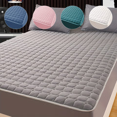 Soft Thick Cotton Fitted Sheet with Deep Pocket for Bedroom Guest Room