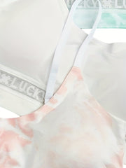 3-Pack Tie Dye Seamless Cami Bra Set