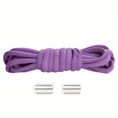 No Tie Shoelaces Round Elastic Shoe Laces For Sneakers 16