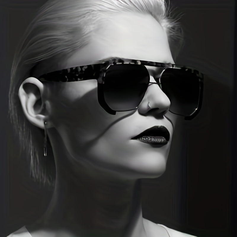 Fashionable Irregular Semi-rimless Sunglasses for Outdoor Activities