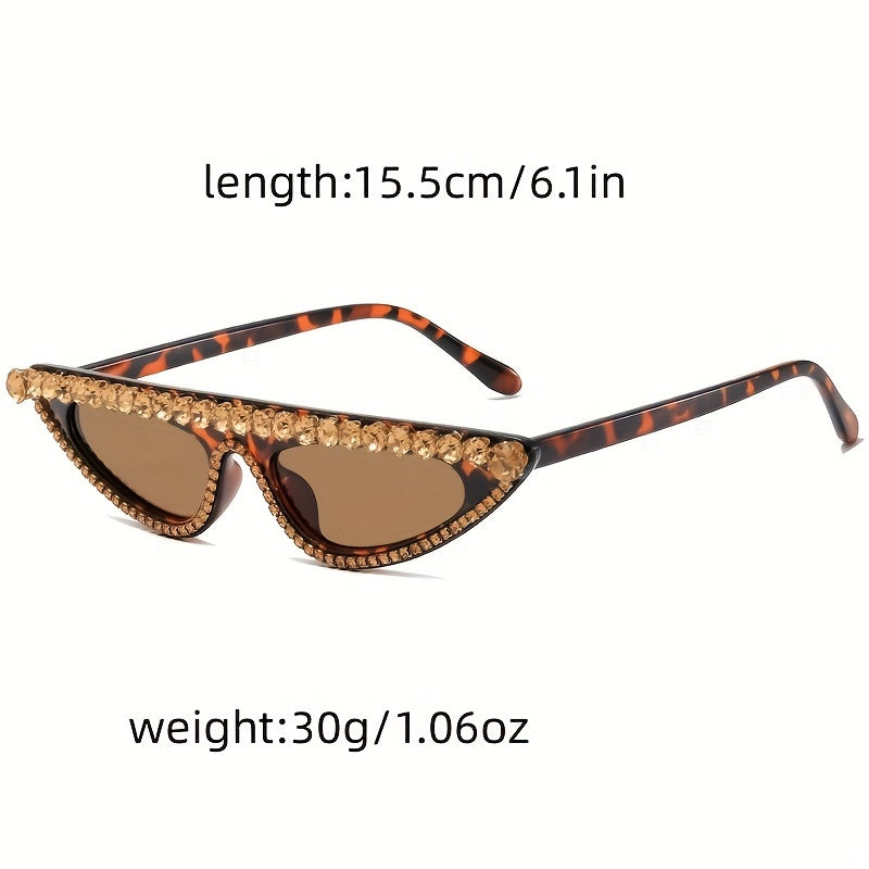 Rhinestone Cat Eye Sunglasses Women UV400