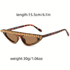 Rhinestone Cat Eye Sunglasses Women UV400