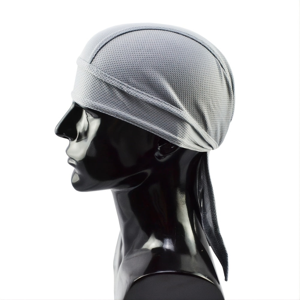 Breathable Mesh Long Tail Cycling Cap Beanie Skull Cap For Men