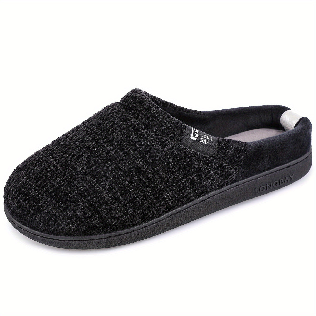 Women's Plush Lined Slippers Comfortable Closed Toe Slip On Shoes