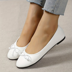 Women's Leopard Print Flat Shoes Soft Sole Slip On Ballet Flats
