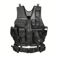 Outdoor Camouflage Tactical Vest - Breathable & Adjustable for Combat Games