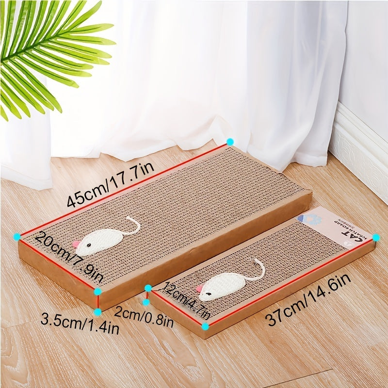 Durable Cat Scratcher Pad for Indoor Play and Claw Maintenance