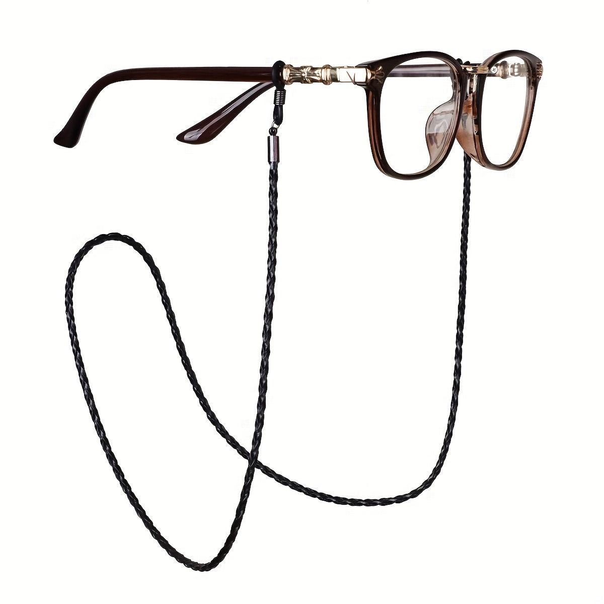 Men's Leather Rope Chain Glasses Lace Up Sunglasses Lace Up Outdoor Sports
