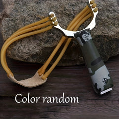 Camo Handle Slingshot for Outdoor Shooting Practice