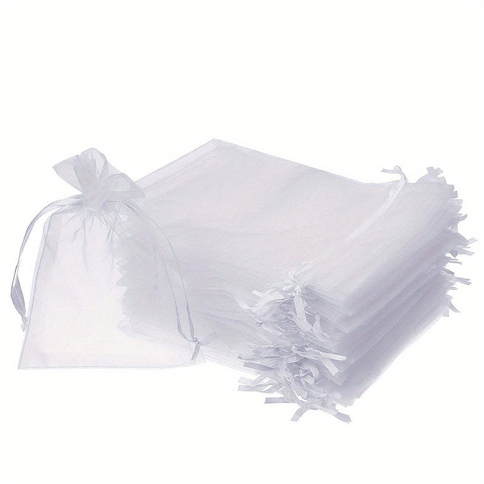 100pcs Solid Organza Gift Bag 7x9cm For Jewelry Candy