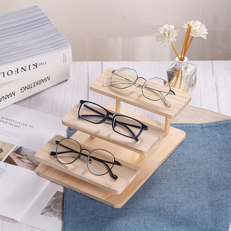 Solid Wood Glasses Display Rack Sunglasses Holder
