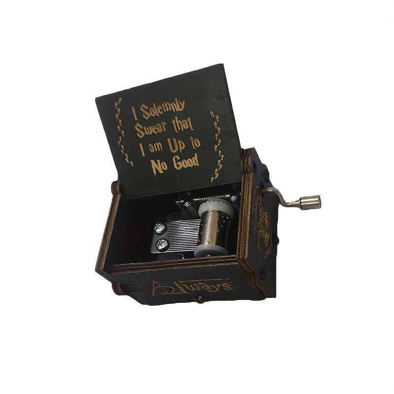 Retro Hand Cranked Music Box Magic Story Theme Music Box
