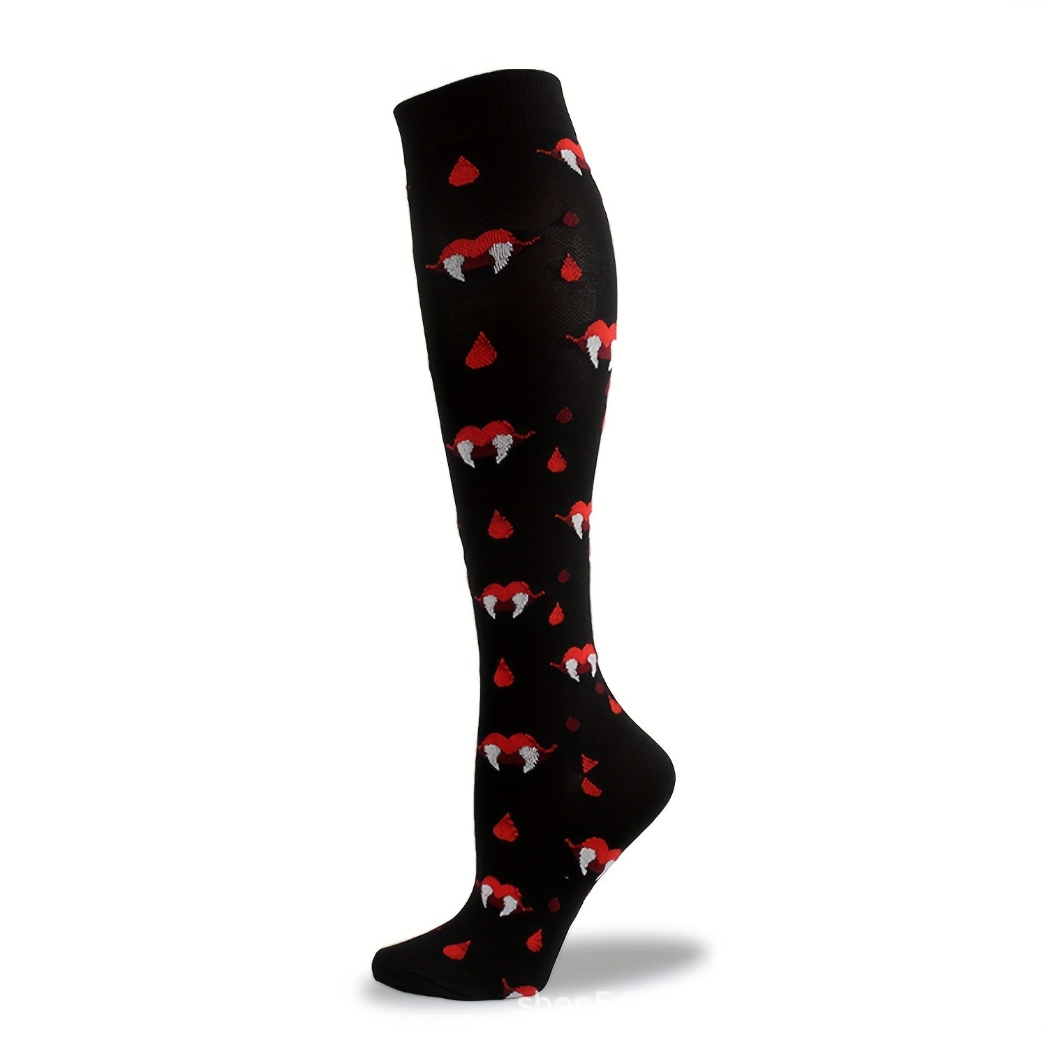 Halloween Skull Over The Calf Socks Decoration Props