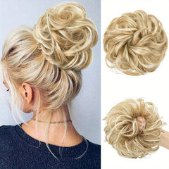 Synthetic Messy Bun Scrunchies Wavy Chignon Ponytail Hair Extensions