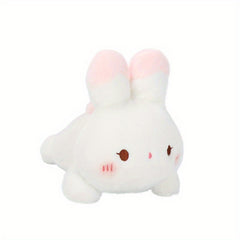 Peach Rabbit Plush Doll - Soft Stuffed Animal for Girls
