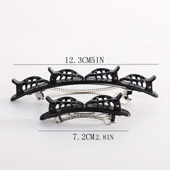 2pcs Double Layer Hair Clip Side Clip Bangs Clip Hair Accessories