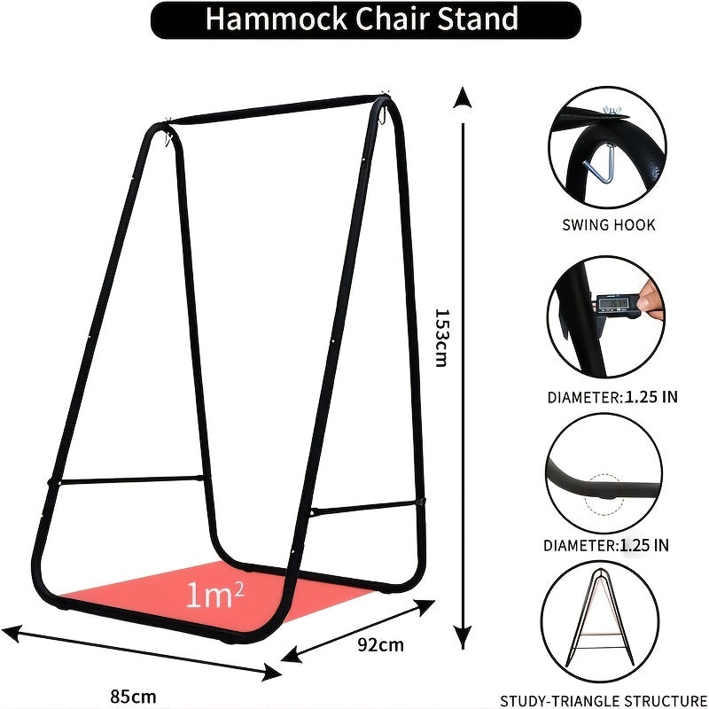Hammock Chair With Stand Durable Max Bearing 204 12 KG