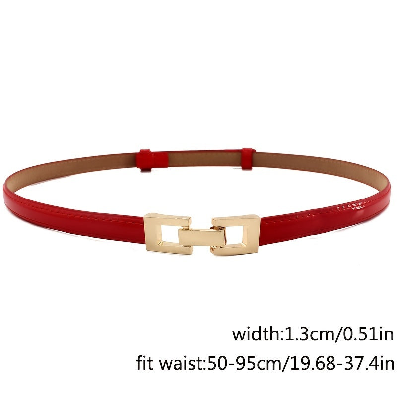 Thin Belt Women's Adjustable Buckle Waist Belt