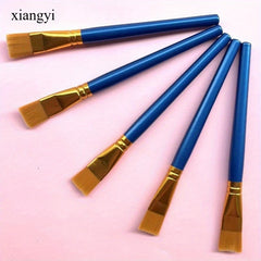 Large Flat Head Brush with Nylon Bristles & Wooden Handle