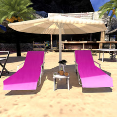 HiTurbo Thin Quick Dry Chaise Lounge Chair Towel Cover