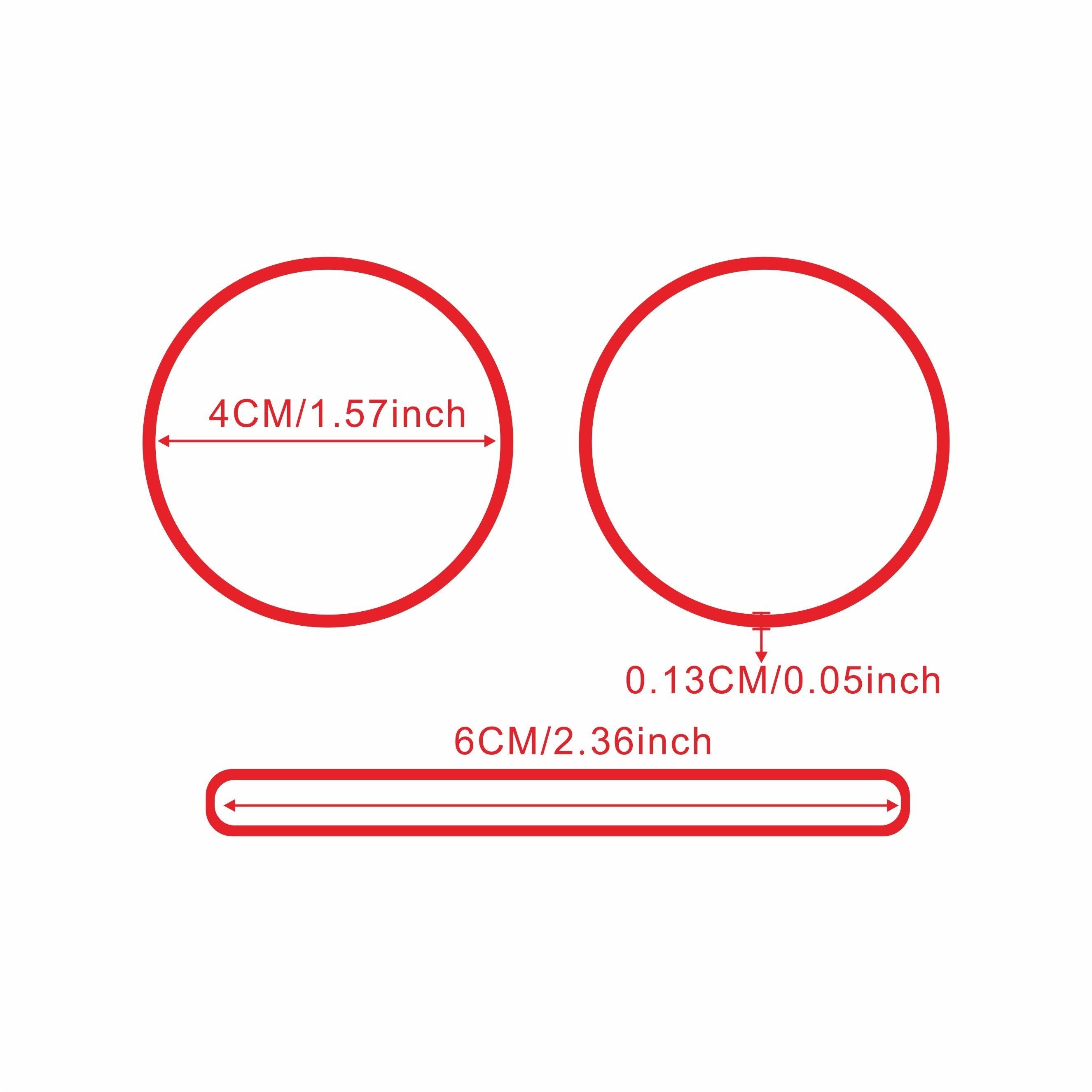100pcs Red 40mm Elastic Rubber Bands Stretchable Band