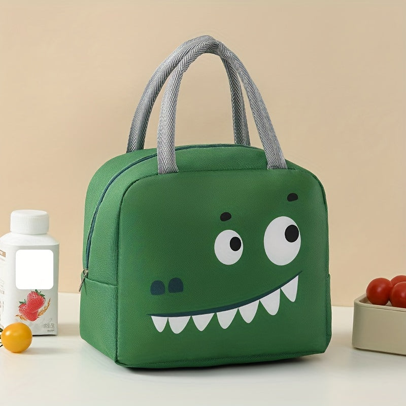 Cartoon Bento Bag Thick Insulated Waterproof Aluminum Film Zipper Storage Bag