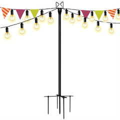 10FT String Light Poles for Outdoor Garden Patio