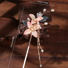 Resin Floral Hair Stick Chinese Style Hair Accessories For Women