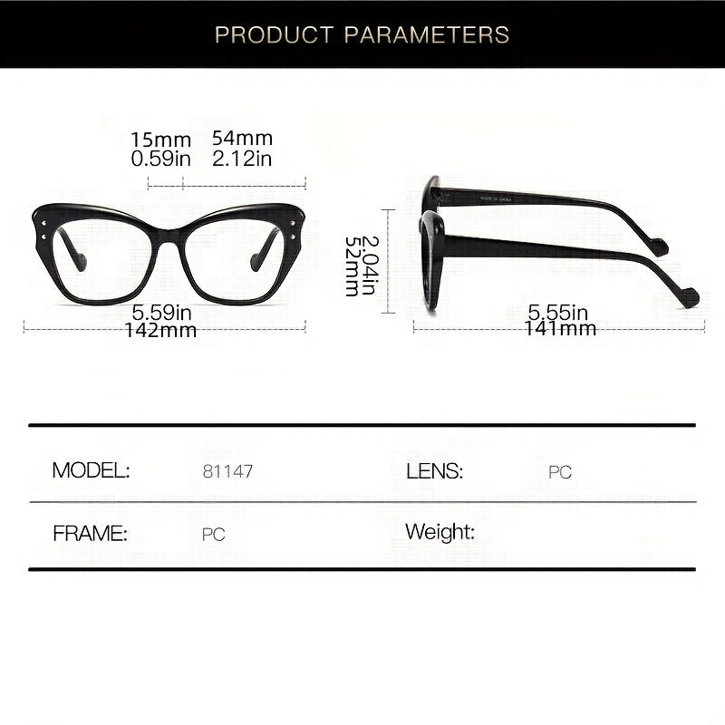 Butterfly Light Blocking Glasses Jelly Lens Anti Eye Strain For Women Men