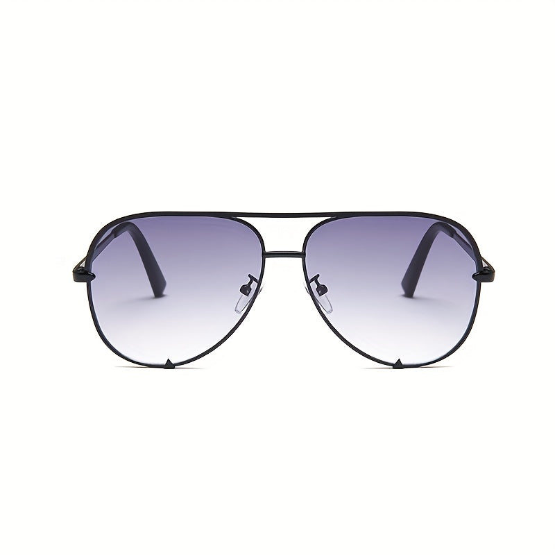 Aviator Sunglasses Gradient Lens Metal Frame UV400