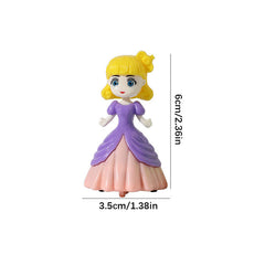 5pcs Princess Pull Back Car Toys with Dresses Ideal for Birthdays