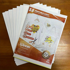 WinnerTransfer Inkjet Transfer Paper For Light Fabric A4 6 Sheets