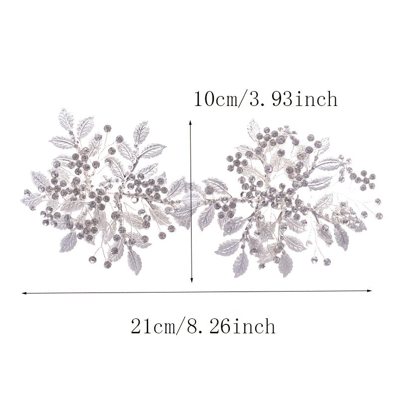 Bridal Silvery Crystal Wedding Hair Clip
