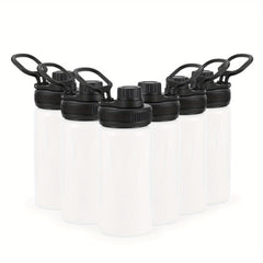 6pcs 304 Stainless Steel Water Bottle Set Leakproof Portable Water Cup