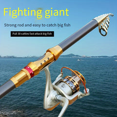 Fiberglass Sea Fishing Rod Long Cast Outdoor Tackle
