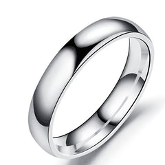 1pc 6MM Men's Ring Artificial Jewelry