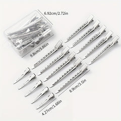 10pcs Metal Hair Clips Non Slip Hair Slides Duckbill Clip Salon Hair Accessory