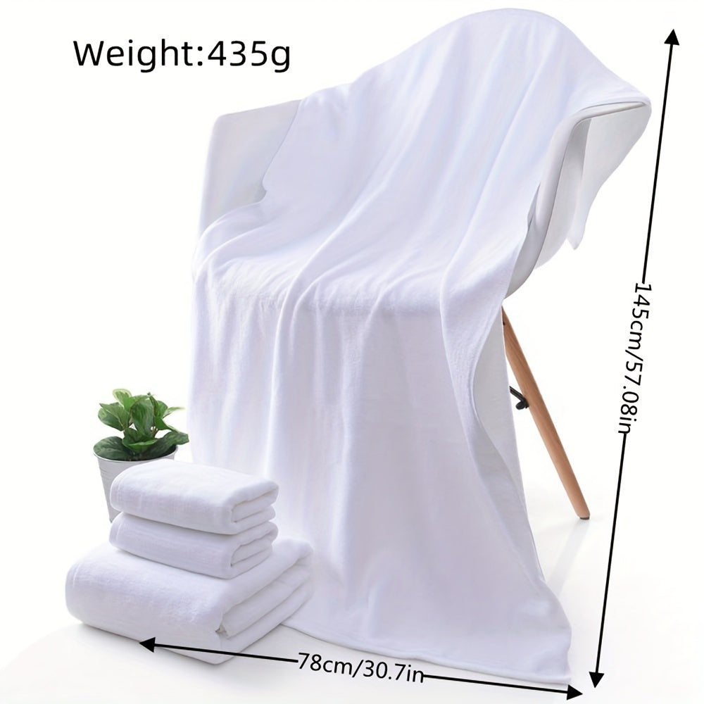Large Cotton Bath Towel Absorbent Soft Thick Hotel Supplies 30.7x57.08in