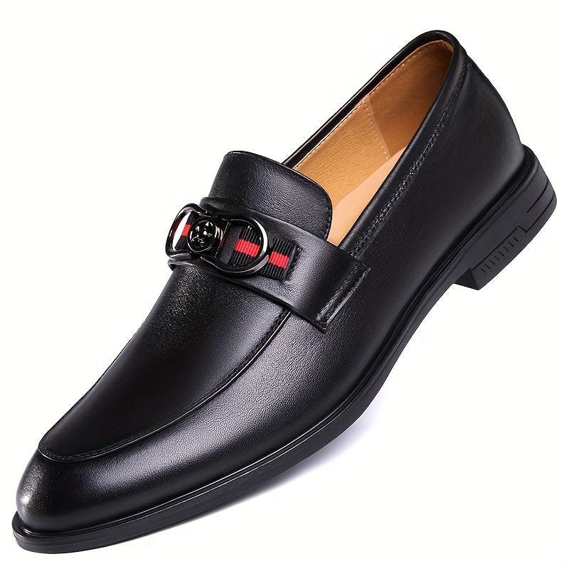 LAORENTOU Men's Leather Horsebit Loafer Shoes Lightweight Non Slip Driving Shoes