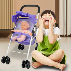 Adorable Adventure Anivia Pink Doll Stroller with Soft Body